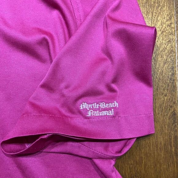 Myrtle Beach Golf Shoppe Vintage Pink Fuchsia Polo Men's Size Extra Large - Picture 4 of 8